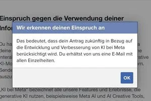 Nach einigen Minuten kommt die Bestätigungsmail.